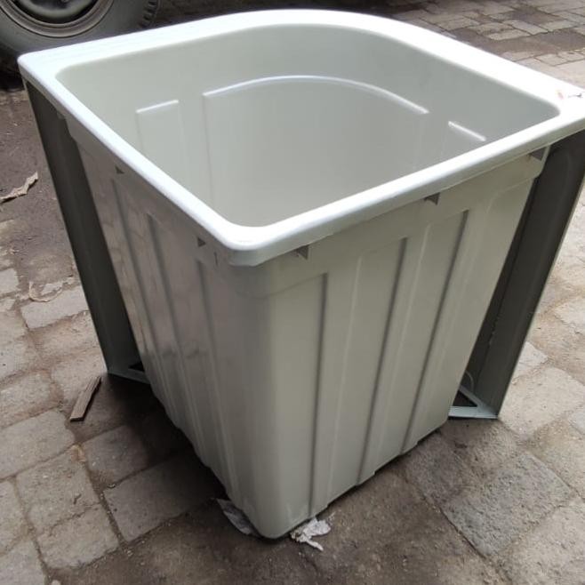 BAK AIR KAMAR MANDI PLASTIK 55 SUDUT OVAL + SAYAP/ BAK AIR KIJANG FULLSET NA PUTIH masih ready