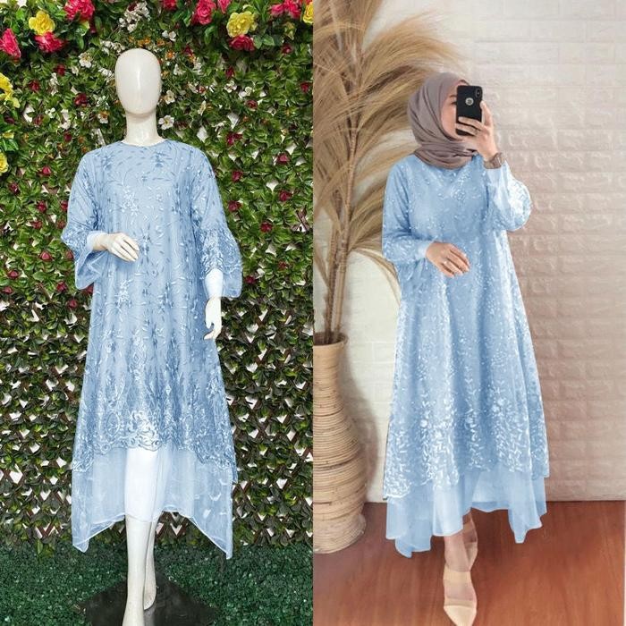 TUNIK ZAFA (M-XXXL) TUNIK MURAH TUNIK KEKINIAN TUNIK MEWAH TUNIK WANITA FASHION MUSLIM TUNIK