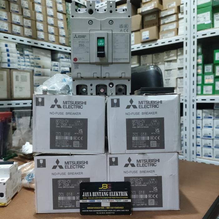 NF250-CV 3P 250A MCCB MITSUBISHI ORIGINAL / MCCB MITSUBISHI 250A