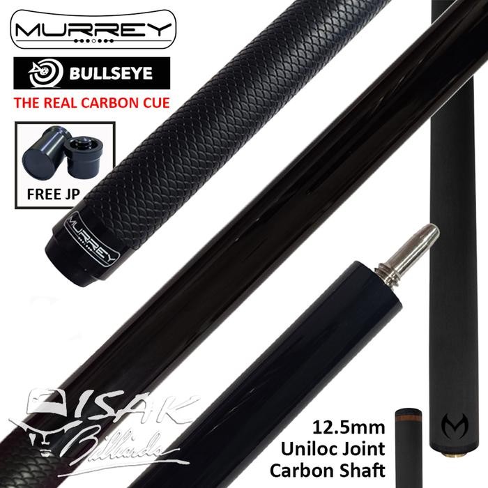 Murrey Carbon Black MCB Cue Uniloc Low Deflection Stick Billiard