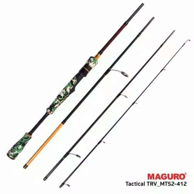 Joran Maguro TACTICAL SPINNING Sambung 4 Travel Casting