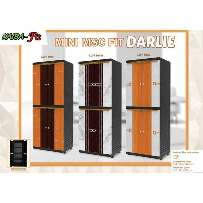 Lemari Pakaian Plastik Naiba Fit Ni 9104 Khusus Bogor