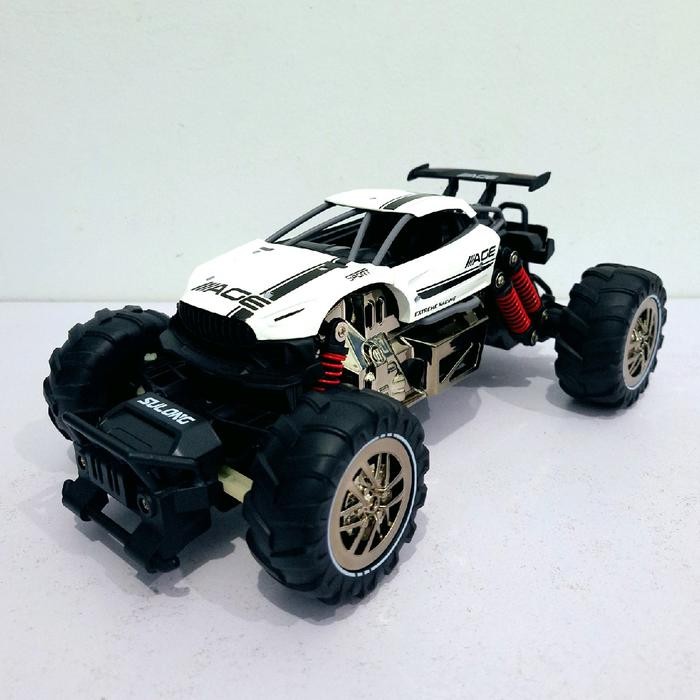 [Capt] Mainan Anak Rc Mobil Off Road Bahan Metal ~ Rc Metal High Speed Balap Ban Pasti Diskon