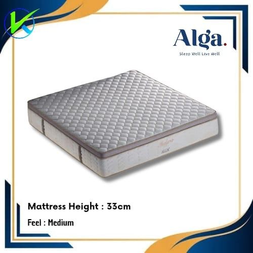 Kasur Alga Spring Bed Indyra T.33Cm Ukuran 200X200 - Hanya Kasur