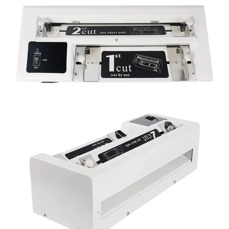 

A4 Electric Business Card Cutter Heavy Duty Fine-tuning Card Cutting Machine Paper Guillotine Paper