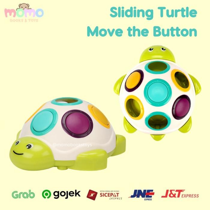 [MOMO] Sliding Turtle Mainan Bayi 1 Tahun Mainan Anak Perempuan Laki Laki 1 Tahun Mainan Sensorik