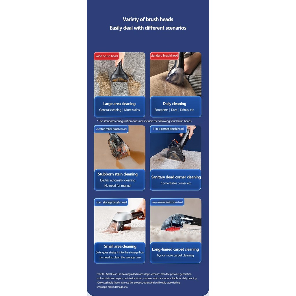 Bissell 1558Z Vacuum Extractor Vakum Cuci Karpet Ekstraktor Kasur