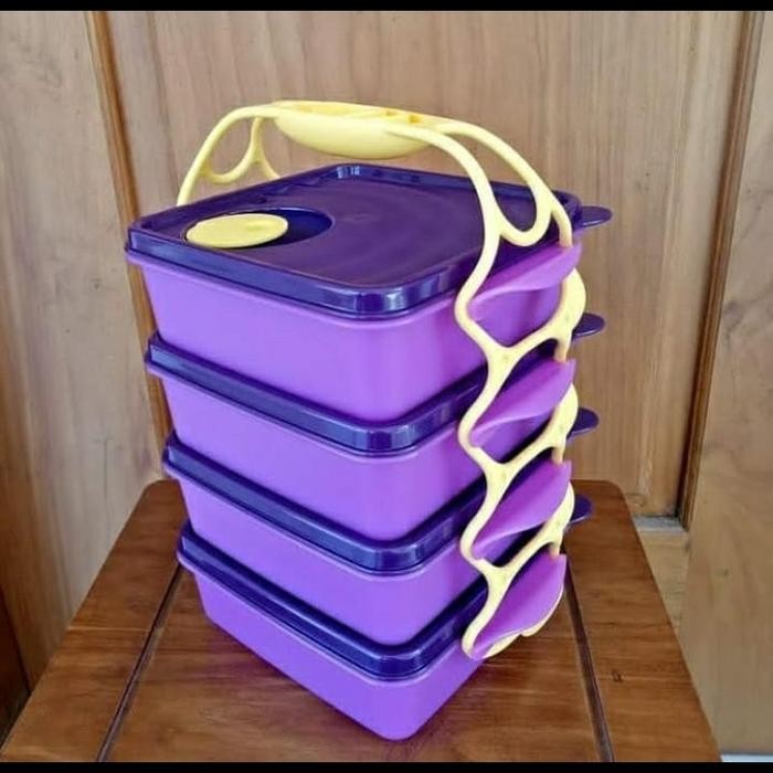 Tupperware Crystalwave Goodie Box , Rantang 4 Susun