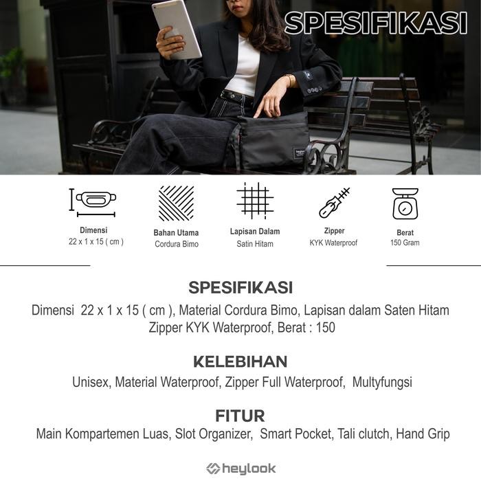 Clutch Bag Noris Pouch Bag Pria Wanita Hand Bag Pria Wanita Waterproof