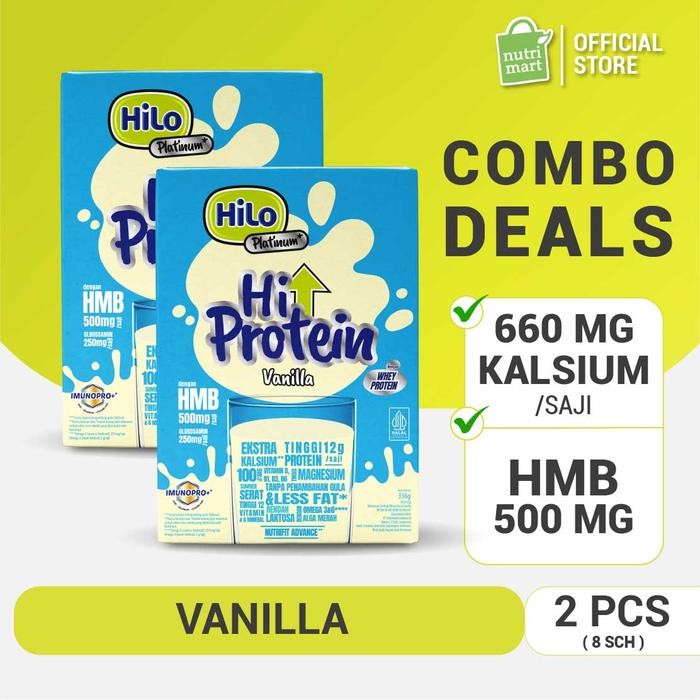 

Twin Pack - HiLo Platinum + HMB 8 Sachet - Susu Tinggi Protein