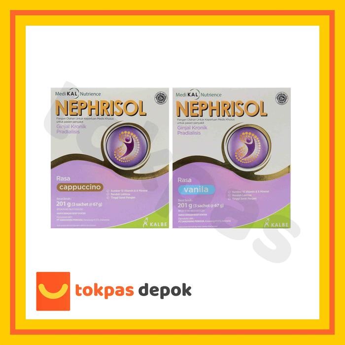 

Nephrisol Vanila/Cappucino 201 gram - Pasien Ginjal Pradialisis
