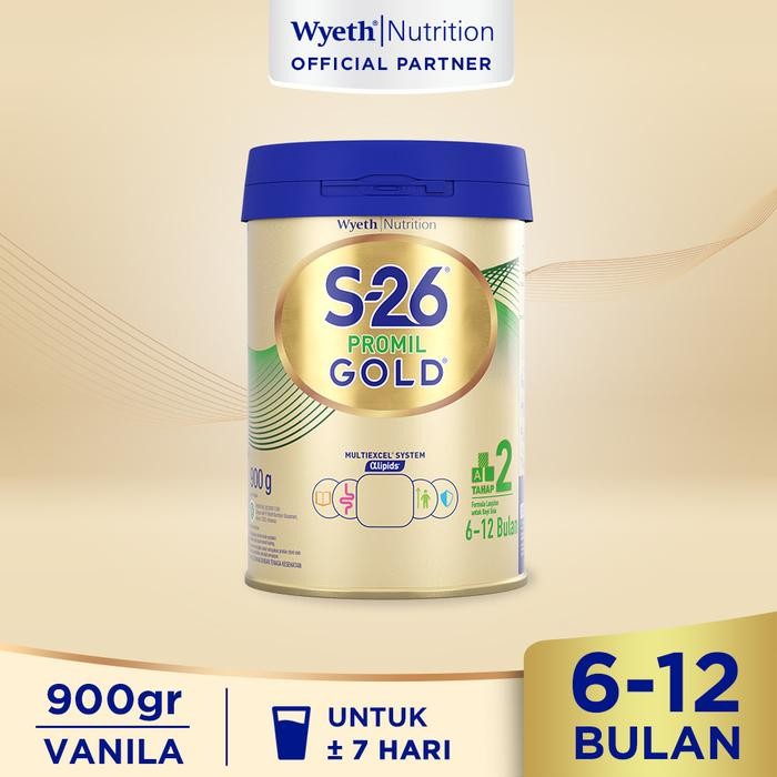 

S-26 Promil GOLD Tahap 2 Vanila Susu Formula Lanjutan Usia 6-12 Bulan,