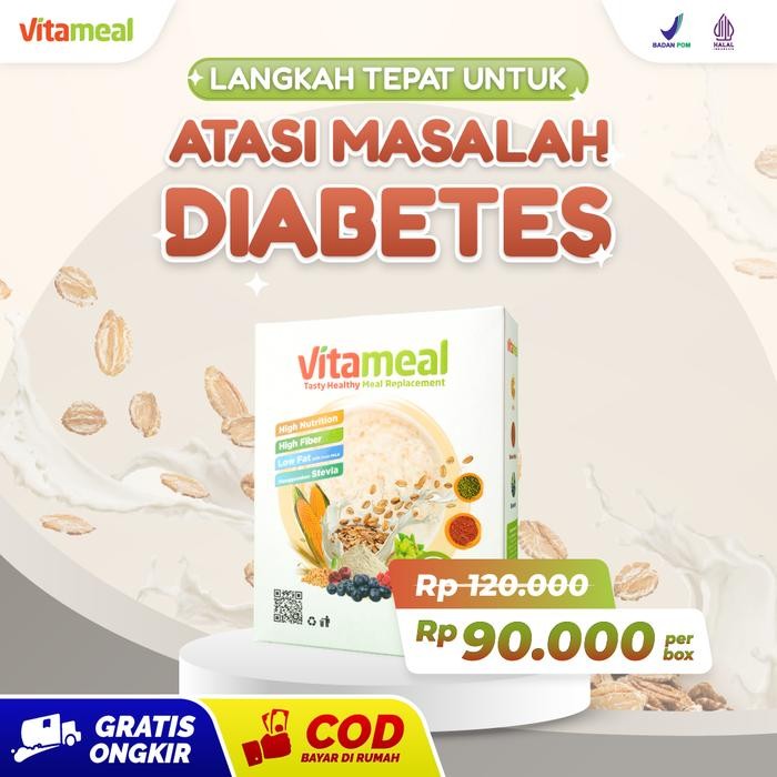 

Vitameal Diabetes Seral Sehat Multigrain Menurunkan Gula Darah Mencegah Diabetes & Kolesterol