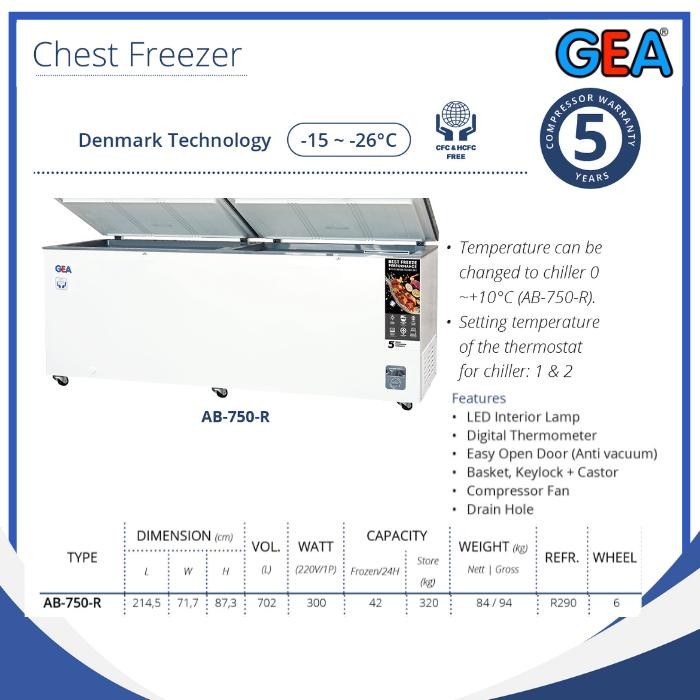 CHEST FREEZER GEA AB-750-R