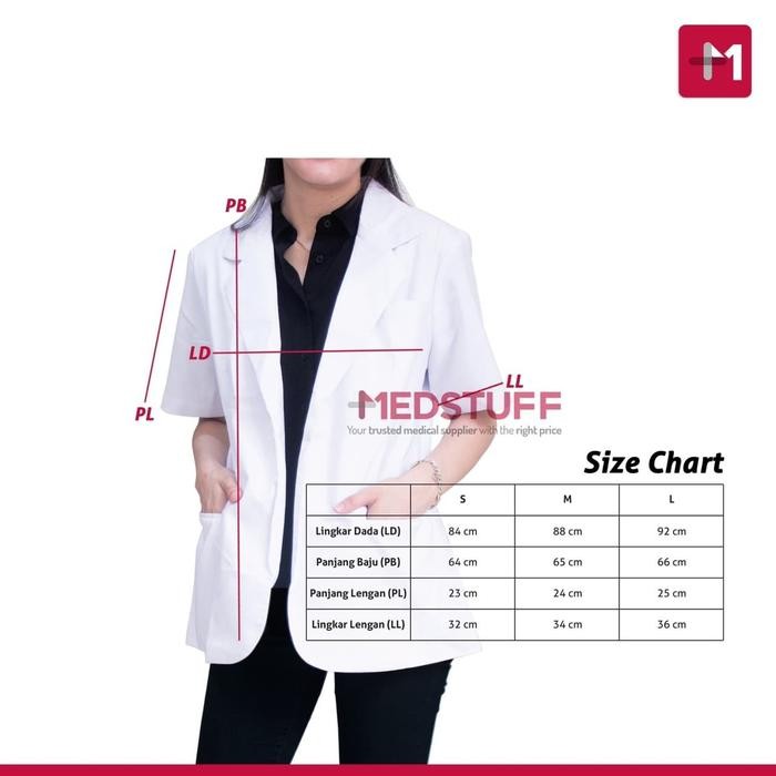 Jas Dokter Snelli Jas Putih Dokter Baju Dokter Medstuff Berkualitas