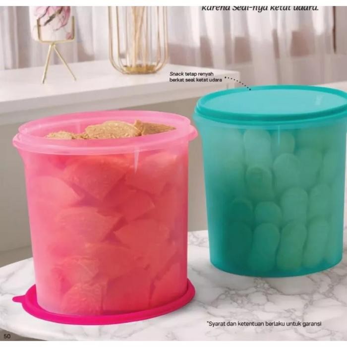 Tupperware crispy canister Giant 5L 1pcs Kode 163