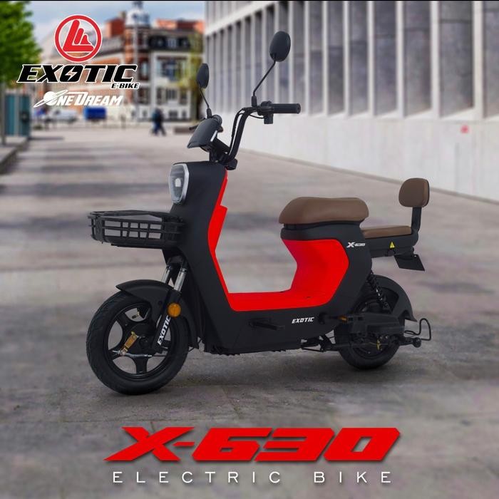 Sepeda Listrik Remaja Dewasa Exotic X630 Ada Bagasi / Exotic Veloce V3