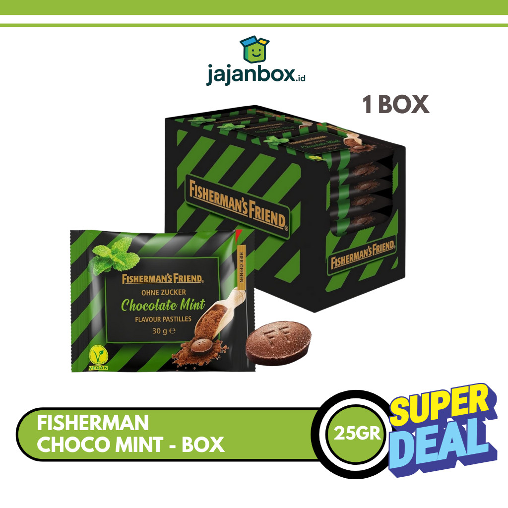 

Fisherman's Friend Choco Mint Permen Mint 25 gr - 1 BOX