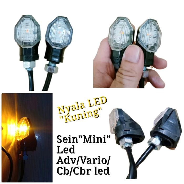 lampu sein Mini VARIO 125/150 LED/lampu sein Kecil Led ADV/CB/CBR (sepasang) Baut 14 Motor