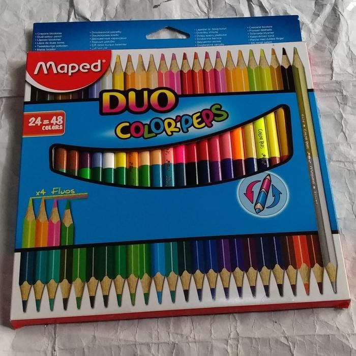 

Pinsil Warna Duo Color'Peps Maped 24-48