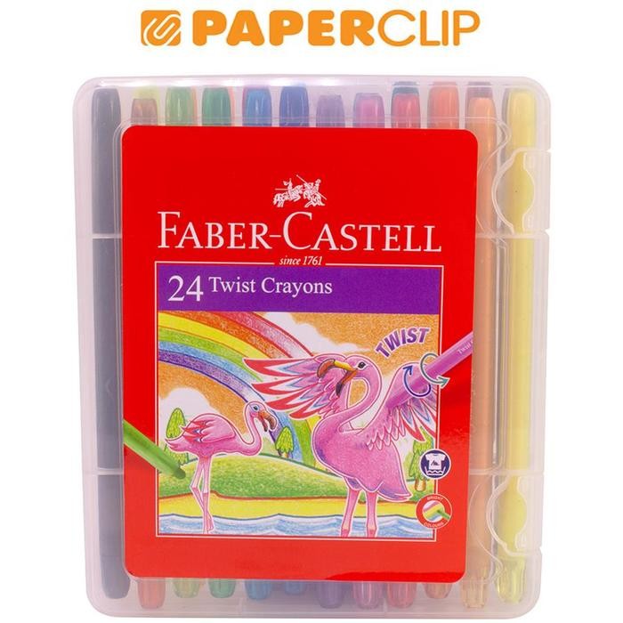 

Crayon Faber Castell 520624 24Color Twist Cas