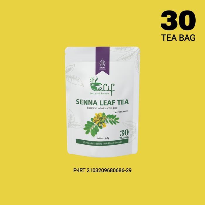 

New ELIF TEA AND TISANE Senna Leaf Tea : Teh Daun Senna isi 30 Kantong Teh - Senna Lemon