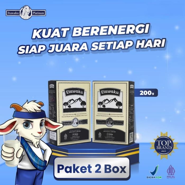 

New Etawaku Platinum Paket 2 BOX - Susu Kambing Etawaku Platinum Etawa Dairy Milk Bubuk