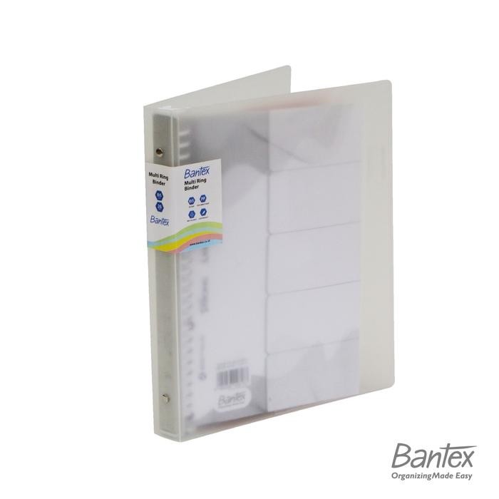 

Bantex B5 Trendy Multi Ring Binder 26 Hole Transparent 3126 08