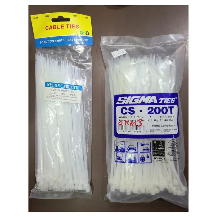 

Kabel Cable ties 20cm / 3.6mm x 200mm 2opsi
