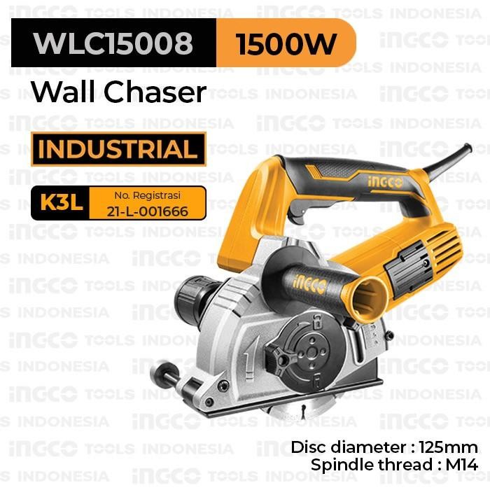 WALL CHASER (1500W) INGCO WLC15008 MESIN BOBOK PAHAT UKIR JALUR PIPA LISTRIK AIR TEMBOK TERMURAH