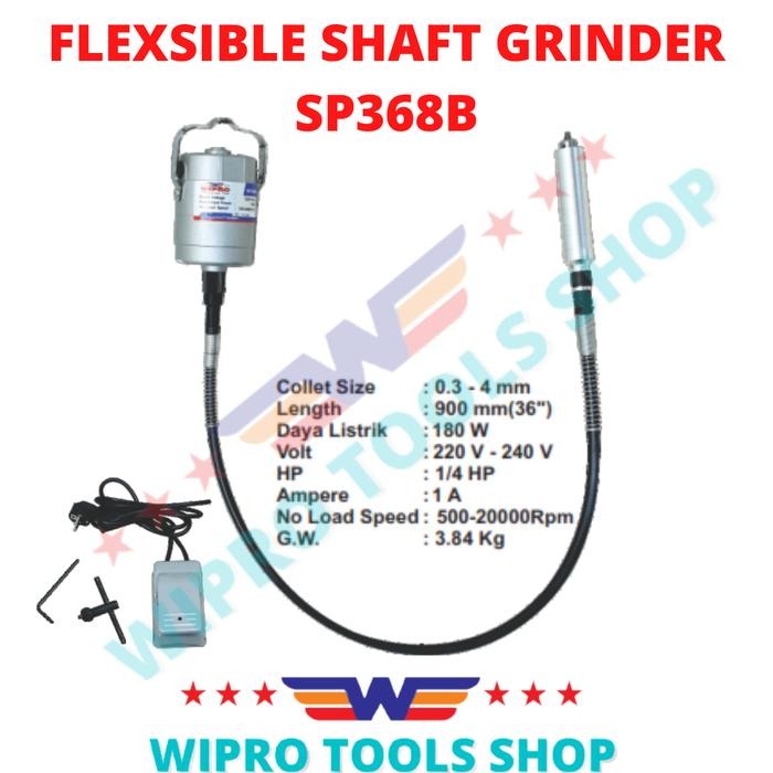 WIPRO BOR GANTUNG / BOR TUNER / FLEXSIBLE SHFT GRINDER SP 368B TERMURAH
