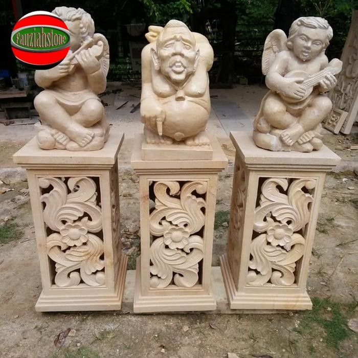 Lampion batu alam paras jogja *