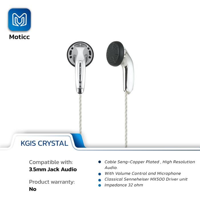 KGIS HIFI Silver Plated Cable with c Hifi Earphone High End Headset