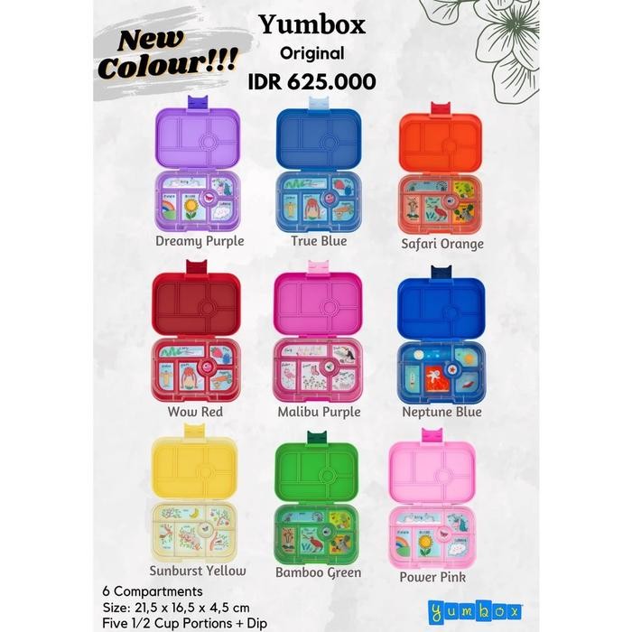 Yumbox Original 6 compartments - Kotak Bekal Makan Anak