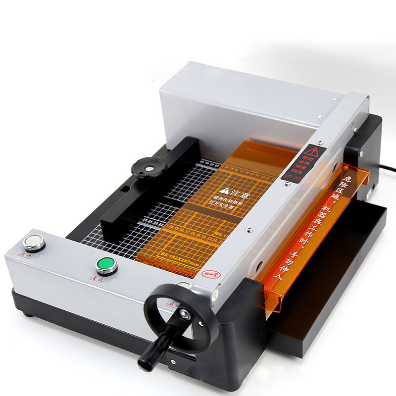 

Fully automatic desktop paper cutter electric A4 thick layer heavy card cutter office photo board