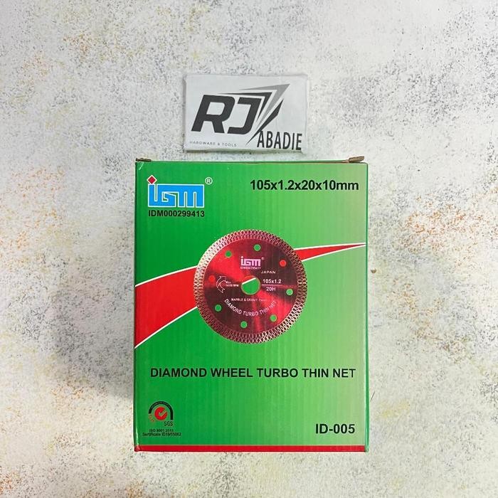 Mata Gerinda Potong Keramik Diamond Wheel Igm Merah Red Turbo