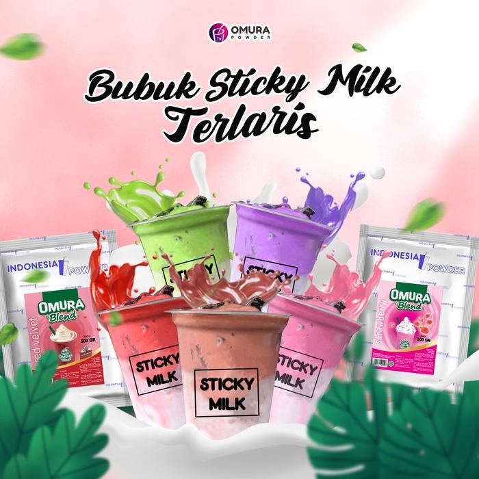 

Bubuk Minuman Es Sticky Milk Premium Rasa Choco Malt / Coklat Malt 1 Kg Mengandung Gula Susu Dan