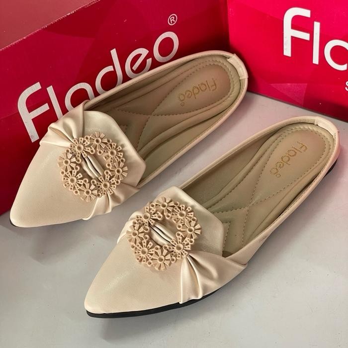 FLADEO sendal selop teplek wanita model K08 Shoes