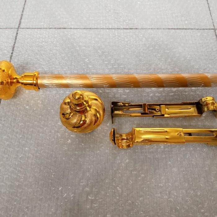 Batang Gorden Besi Gordyn - Rollet Korden Tiang Tirai Jendela 1 Set Pasti Ori