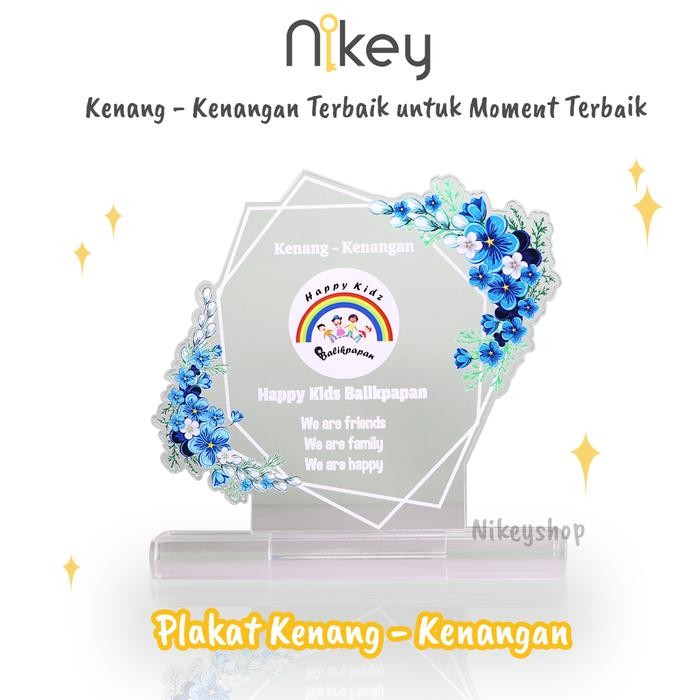 Plakat Akrilik Custom, Plakat Akrilik 5MM Ukuran 15x10 GROSIR