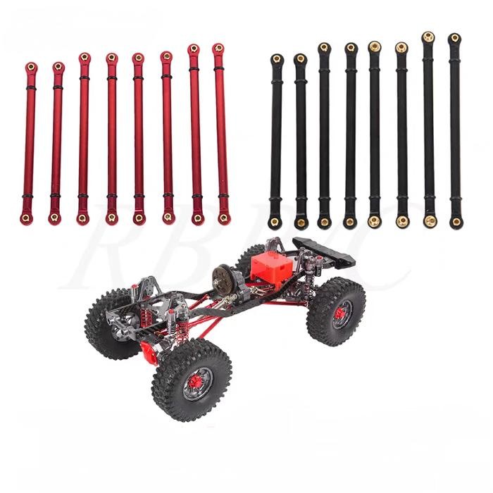 8pcs Metal link Rod metal 313mm Linkrod Rc 1/10 Axial scx10