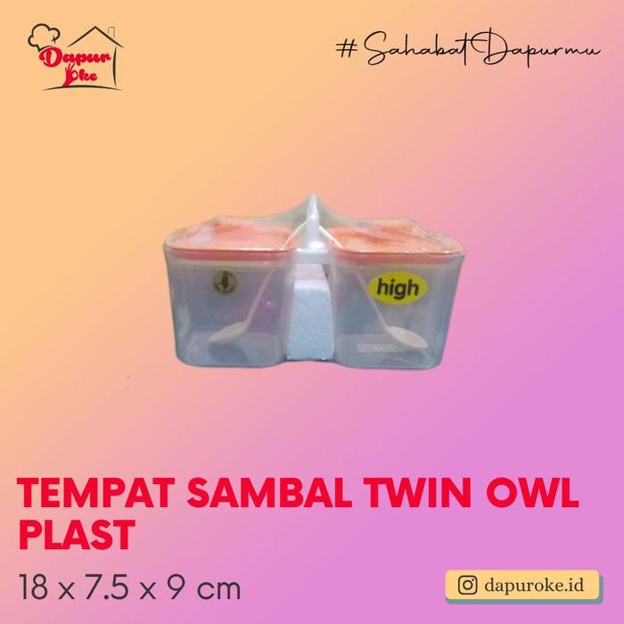 Tempat Sambal Twin Owl Plast / Kitchen Pot / Tempat Bumbu Kode 86
