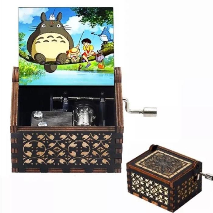Kotak Musik Totoro Wooden Music Box