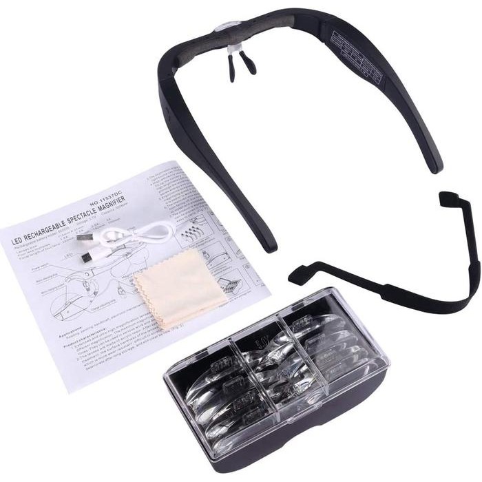 

Kacamata Pembesar 5X Magnifier Led Service, Reparasi, Baca Original