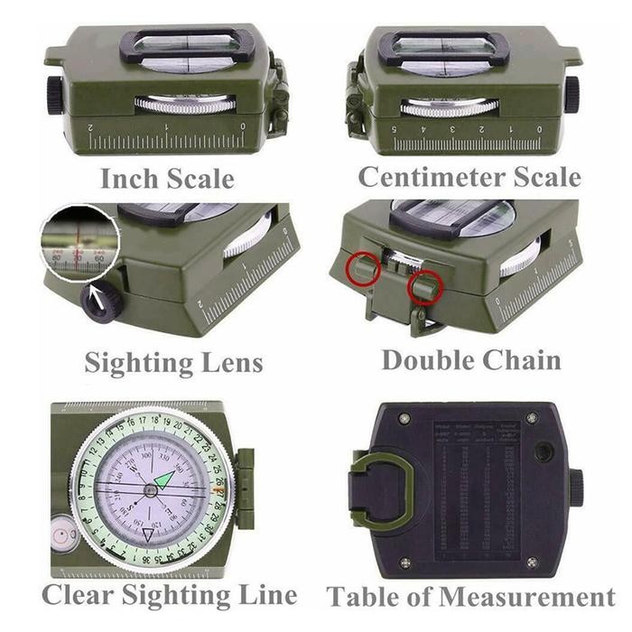 

Kompas Bidik Prisma Ab84 / Military Compass Lensatic Outdoor Camping