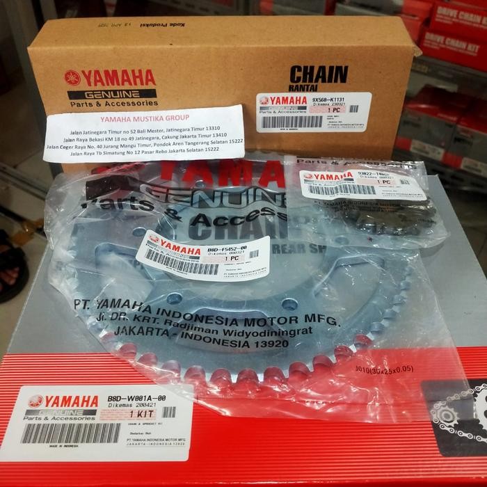 New Gear Set Mt 15 / Rantai Set Mt 15 Original Yamaha Best Seller