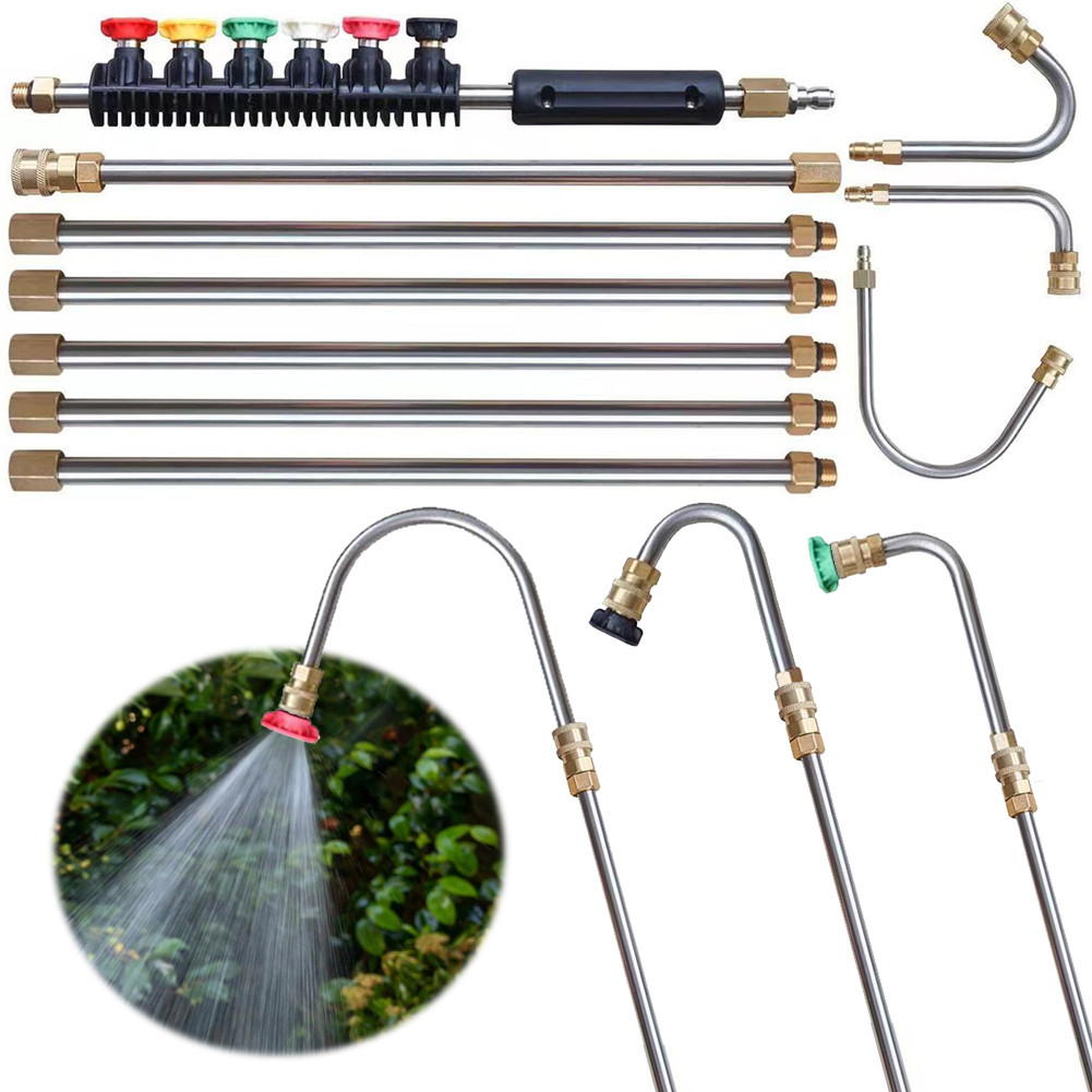10Pcs High Pressure Washer Wand Set Pressure Washer Extension Wand Set Pressure Washer Lance