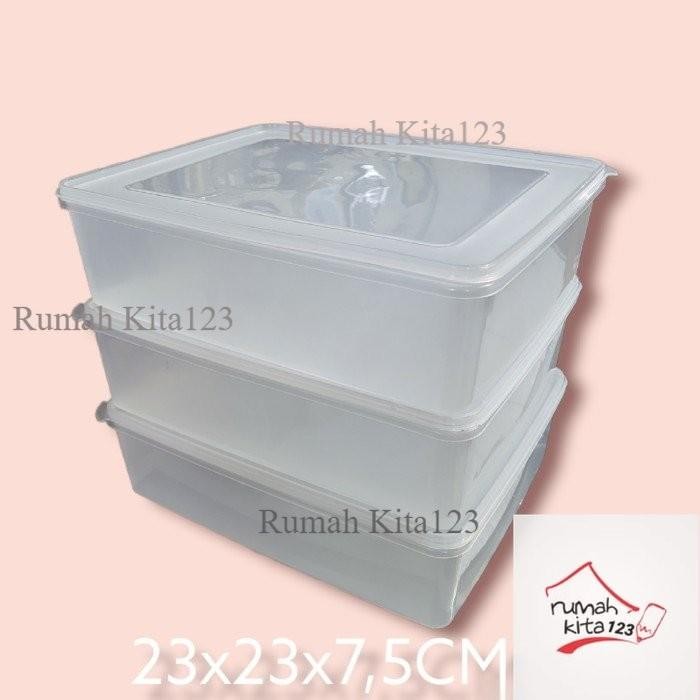 BOX DONAT KOTAK PENYIMPANAN BESAR PLASTIK DONATSU MERK QUEEN Kode 812