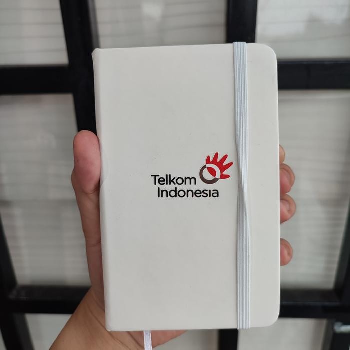 

Terlaris- [Bisa Custom] Pocket Notebook A6 Strap Tali Bisa Custom Nama Logo/ Buku Catatan Custom