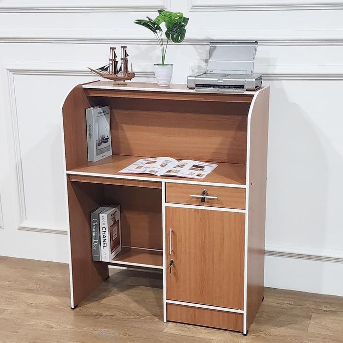 Meja Kasir Toko Meja Salon Murah Estetik Meja Penyimpanan Uang Meja Resepsionis